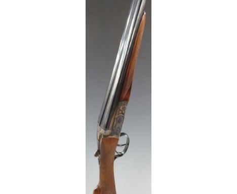 Vincenzo Bernardelli Gunmark Marlin 20 bore side by side ejector shotgun with engraved lock, underside, trigger guard, top pl