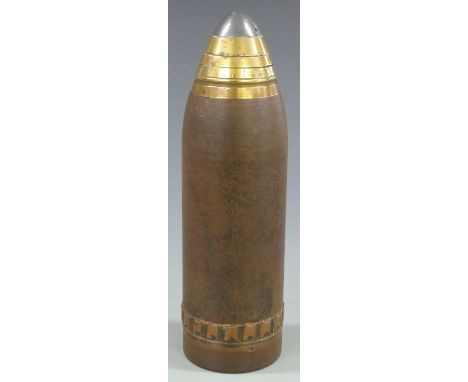 First World War shell, marked X277, 18PF XII EOC 18, 872B with nose cone timer