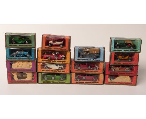 Fifteen Matchbox Models of Yesteryear diecast model cars, all in original boxes