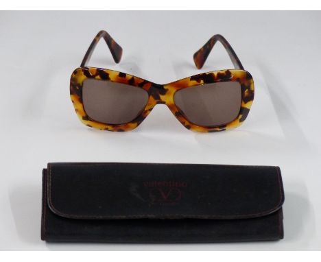 A pair of vintage Valentino sunglasses with named case&nbsp;