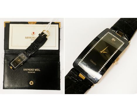 RAYMOND WEIL LADIES WATCH IN ORIGINAL LEATHER POUCH WITH PAPERWORK