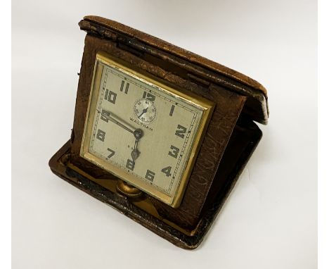 WALTHAM 8 DAY TRAVELLING CLOCK USA 1950