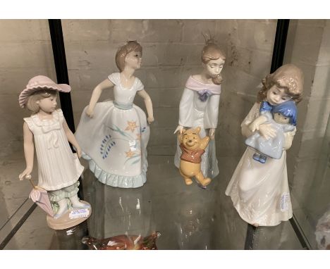 4 NAO (LLADRO) FIGURES