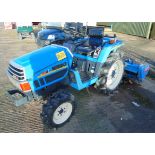 Iseki Land Hope 177 4WD Compact Tractor & Rear Tiller 829 hrs
