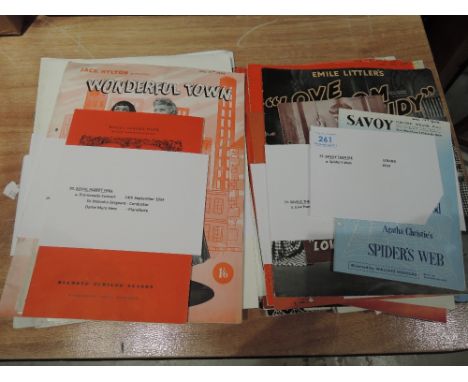 A selection of vintage  theatre programmes