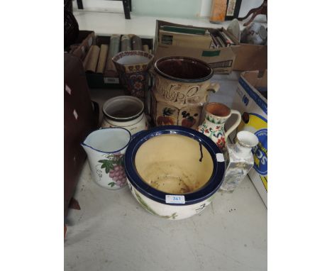 A selection of ceramic pots