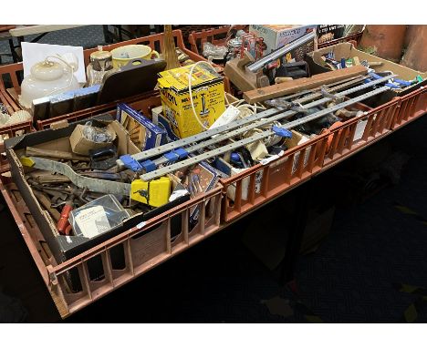  TRAYS OF TOOLS TO INC SASH CLAMPS