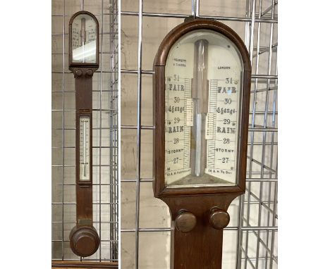 NEGRETTI &amp; ZAMBRA ANTIQUE STICK BAROMETER 92CMS (H) APPROX 