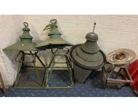 QTY OF VICTORIAN LIGHTING A/F