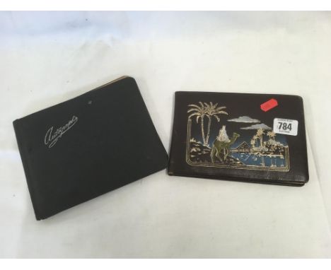 2 VINTAGE PHOTOGRAPH ALBUMS WITH SIGNATURES