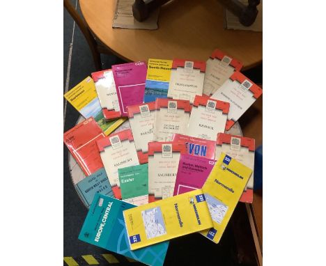 CARTON OF VARIOUS ORDNANCE SURVEY ROAD MAPS