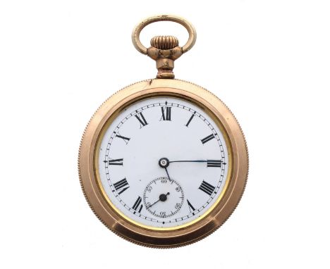 Lonville Watch Co. gold plated lever pocket watch, the 7 jewel 2 adjusts movement signed Lonville Watch Co, New-York, Switzer