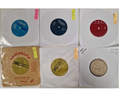 7" ACETATE ARCHIVE - LARGELY 60s RECORDING (MANY COMMERCIALLY UNRELEASED INCLUDING OAK). Wonderful collection of 21 x 7" acet