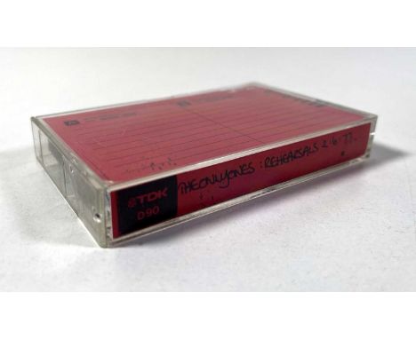 A TDK SA90 cassette with a handwritten label to read 'The Only Ones: Rehearsals 2:6:77'. This item is sold as an artefact onl