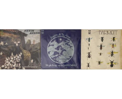 SYD BARRETT/KEVIN AYERS - HARVEST LP RARITIES. Sweet selection of 3 x LP rarities from Syd and Kevin. Titles are Syd Barrett 