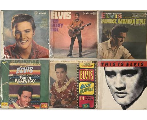 ELVIS PRESLEY - LP/7" COLLECTION. Great instant collection of around 104 x 7" plus 33 x LPs from The King. To include Blue Mo