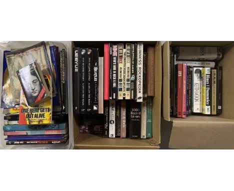 Approx 94 assorted music books to inc photobooks/coffee table style (inc Kylie: La La La), biographies and more. See images f