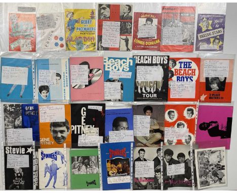 Approx 33 assorted mostly c 1960s concert / tour programmes, some to include ticket stubs. Artists to inc: Lulu, Eden Kane, G