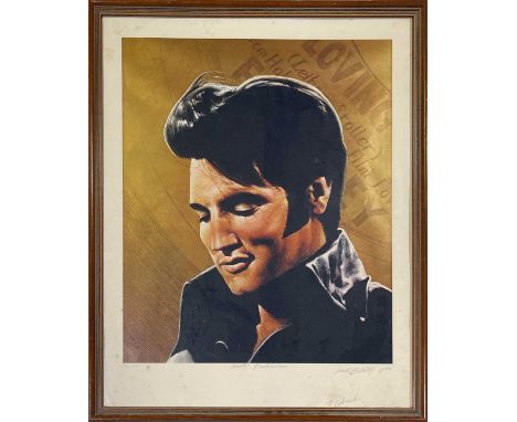 Works by David Oxtoby to inc:An original work by noted British pop culture artist David Oxtoby (1938) depicting Conway Twitty