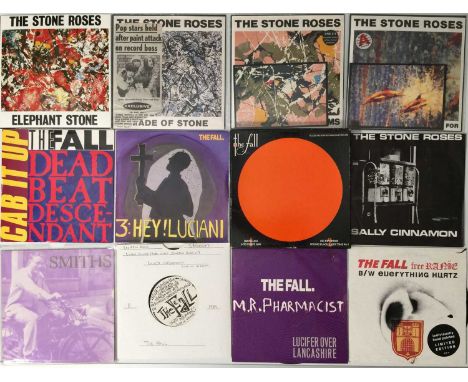 MANCHESTER VS LIVERPOOL - INDIE/ALT 7" COLLECTION. Class collection of around 54 x 7" featuring artists hailing from the two 