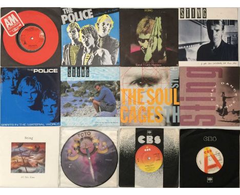WAVE/ ROCK/ PUB ROCK - 7" COLLECTION. A smashing collection of around 84 7" singles. Artists/ titles include The Police/ Stin