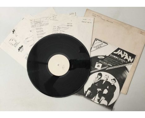 JAPAN - OBSCURE ALTERNATIVES LP (ORIGINAL UK WHITE LABEL TEST PRESSING - AHAL 8007). Cool to see original UK white label test