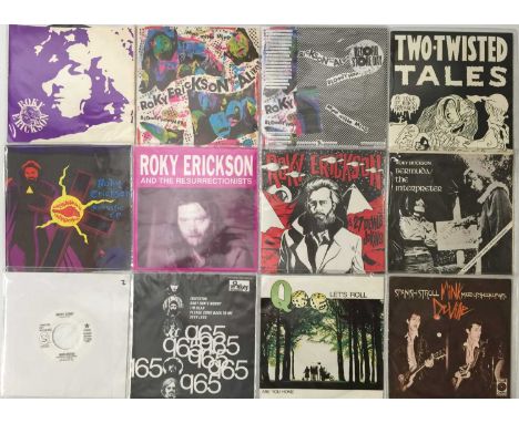 CLASSIC ROCK / POP / BLUES / PSYCH - 7" COLLECTION. A collection of around 200 x 7". Artists include Roky Erickson and the Al