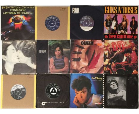 ROCK / POP - 7" COLLECTION. A collection of around 600 x 7". Artists include Guns N Roses, Pink Floyd, The Rolling Stones, Th