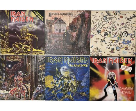 MAIDEN/SABBATH/LED ZEP - LP/12" COLLECTION. Get ready to rock with 10 x LPs/12" from Iron Maiden, Black Sabbath and Led Zeppe