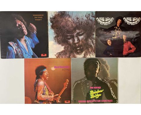 JIMI HENDRIX - LP/7" COLLECTION. Smashing collection of 5 x LPs plus 5 x 7" (10 releases in total) from Buster. LPs: Are You 