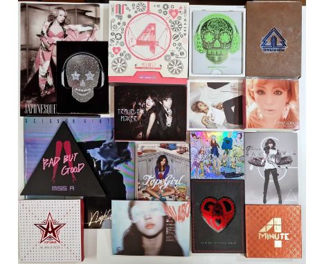 K-POP - CD / CD BOX SET COLLECTION. Another fun collection of around 42 x CDs/ CD box sets. Artists/ Titles include Miss A - 