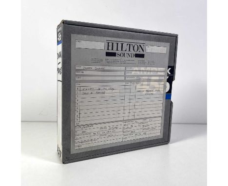 An Ampex 456 2" tape reel in box with 'Hilton Sound' label, contents detailed as being a 24 track recording of Duran Duran - 