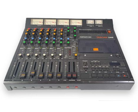 A vintage 4-Track Tascam PortaStudio 246 Cassette MIxer. Powers on. 