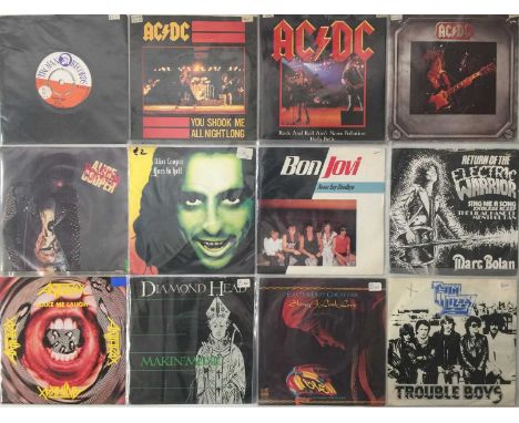 ROCK / FOLK - 7" COLLECTION. A rockin' collection of around 900 x 7". Artists include Maytals, ACDC, Alice Cooper, Bon Jovi, 