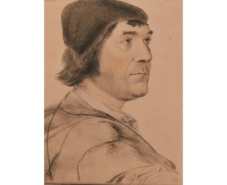After Hans Holbein the Younger (15th/16th Century, German), prints, Two portrait illustrations depicting John Poines and The 