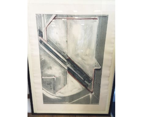 ROSEMARY CULLUM, Untitled, lithograph, dated 1982, 105cm x 75cm, framed and glazed.