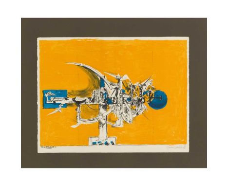 § GRAHAM  SUTHERLAND  O.M. (BRITISH 1903-1980) THORN CROSS, 1955 (TASSI 66)  Lithograph, 84/100, signed and numbered in penci