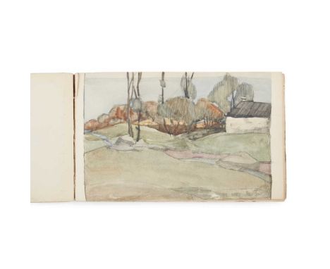 JESSIE MARION KING (SCOTTISH 1875-1949) SKETCH BOOK, CIRCA 1915 her own sketchbook, with 26 original pencil sketches and wate