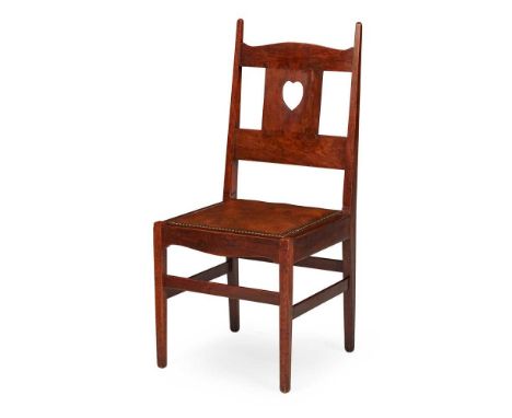 CHARLES FRANCIS ANNESLEY VOYSEY (BRITISH 1857-1941) SIDE CHAIR, CIRCA 1904 mahogany, with a heart-shaped cut out on the centr