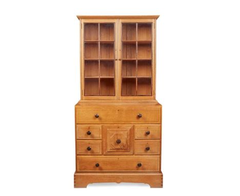 PETER WAALS (DUTCH 1870- 1937), AFTER A DESIGN BY ERNEST GIMSON COTSWOLDS DRESSER, CIRCA 1920-25 oak, Macassar ebony, glazed 