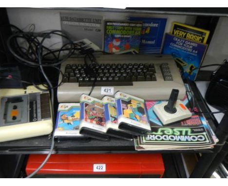 A Commodore console, games etc.,