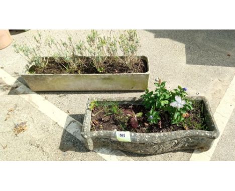 2 vintage garden planters COLLECT ONLY