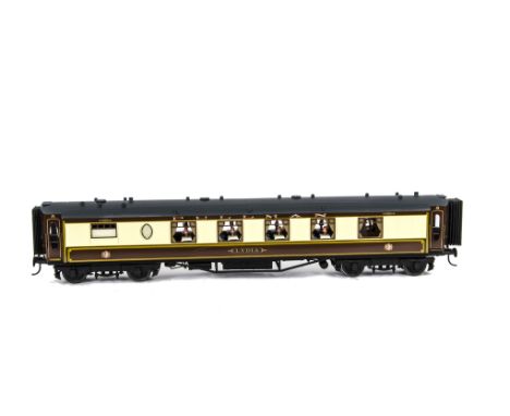 A Gauge I Finescale Pullman 1st Class Parlour Car Kitchen 'Lydia' by J &amp; M Models (Dorset), finished in traditional Pullm