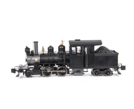 A Bachmann Spectrum Series G Scale 2-4-4T 'Forney'  Tank Locomotive, ref 80999, in un-decalled black, E, complete with detail