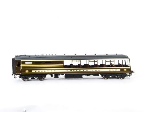 A Gauge I Finescale Pullman Car 'Devon Belle Observation Car' (3b) by Golden Age Models, Made in Korea by F M Models, finishe
