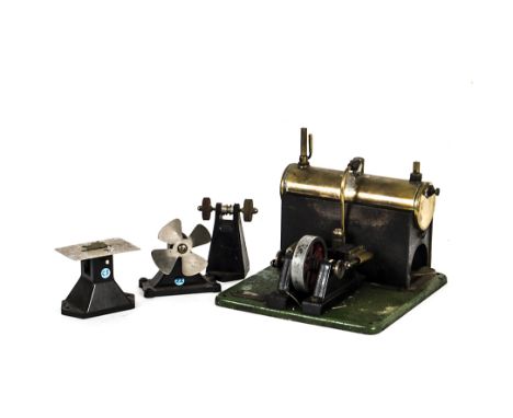 A SEL Model 'Major 1550' Spirit-fired Twin-cylinder Stationary Engine and Accessories, with brass boiler, lubricator, twin os