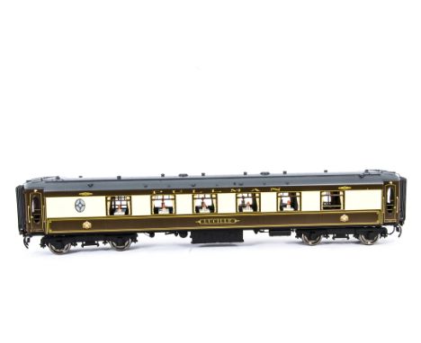 A Gauge I Finescale Pullman Car 'Lucille' (1a) by Golden Age Models, Made in Korea by F M Models, finished in traditional Pul