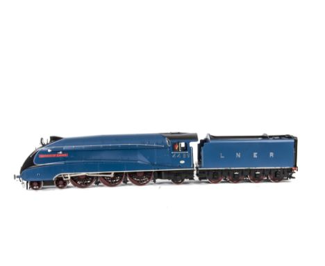 A Gauge I Finescale 2-rail Electric LNER 4-6-2 'A4' Class Locomotive and Tender by L H Loveless, made in Korea by F M Models,