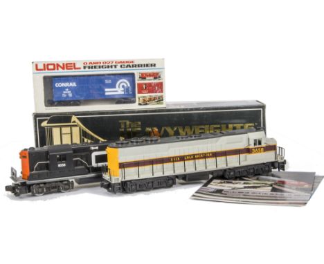 Later Lionel and Other O Gauge 3-rail American Diesel Locomotives and Stock, a boxed Lionel Conrail GP-9 Bo-Bo locomotive wit