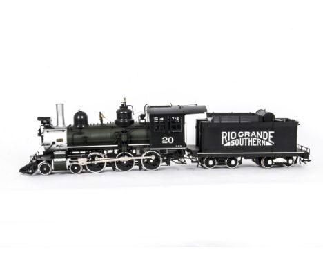 A Berlyn Locomotive Works 'Premier Series' G Scale 4-6-0 Locomotive and Tender, class T-19, solidly built in brass and finish